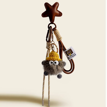 Handmade Soot Sprite Keychain - Cute Anime Dust Bunny Bag Charm