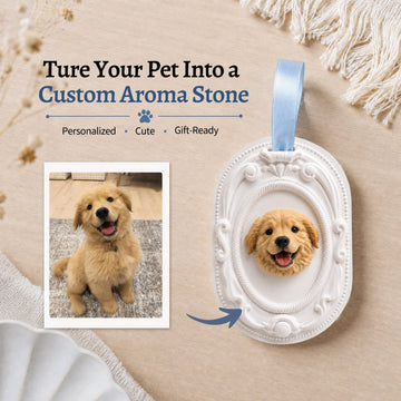 Custom Pet Aroma Stone From Photo - Hanging Diffuser