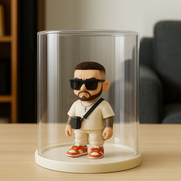 Custom 3D Action Figure with Display Case - The Ultimate Mini-You Gift