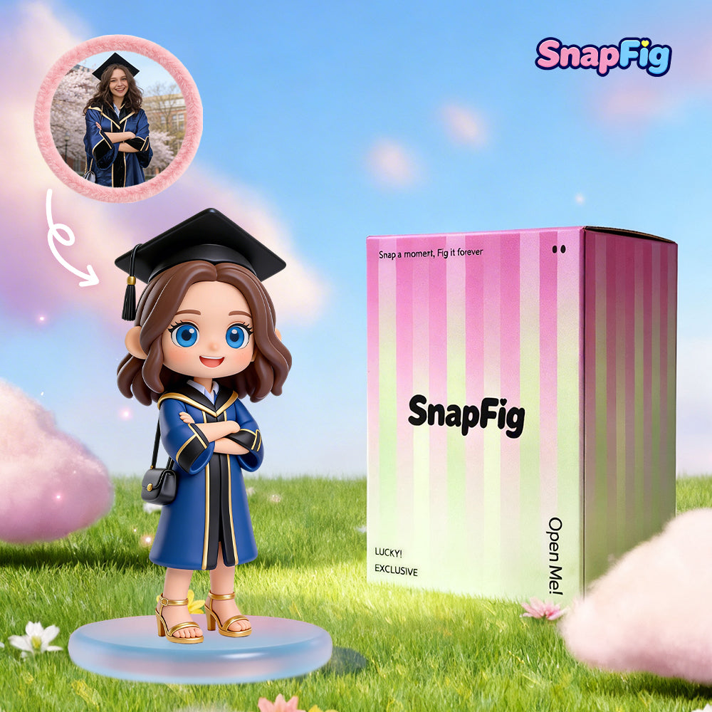 Graduation Memory 3D Doll - Personalized Photo Sculpture