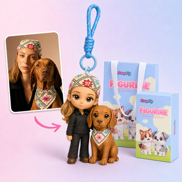 Custom Figure Keychain From Photo - Personalized Mini-Me