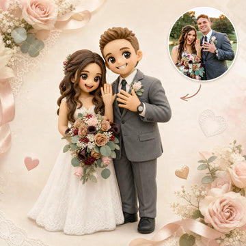 Custom Bride and Groom Sculpture - The Ultimate Wedding Day Keepsake