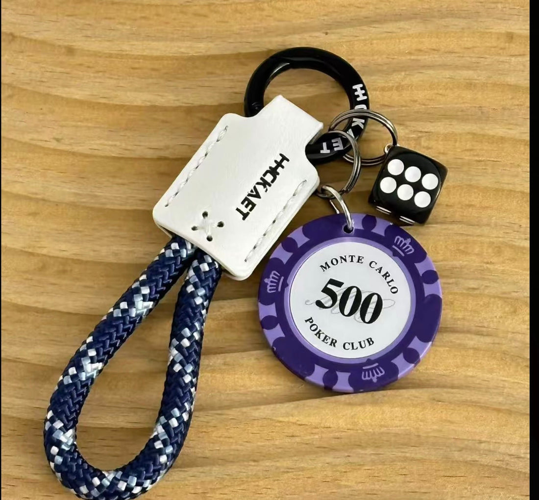 Luckystrike Weave Bag Charm - Trendy Handmade Durable Keychain