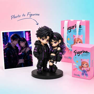 Custom Celebrity & Anime Keychain - Kpop idol Figure from Your Photo